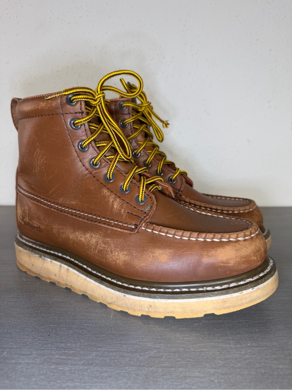 DieHard Men's SureTrack 6" Leather Soft Toe Brown Work Boot 84994 Men’s 8 EE